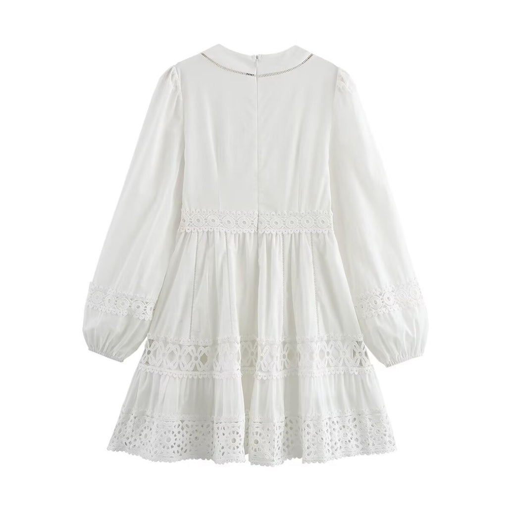 The White Patchwork Dress
