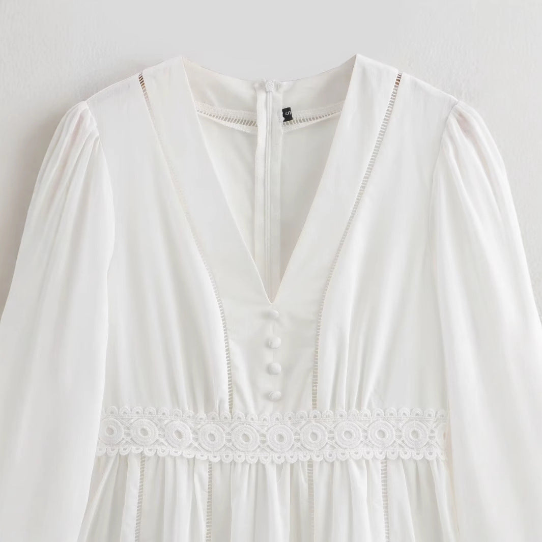 The White Patchwork Dress